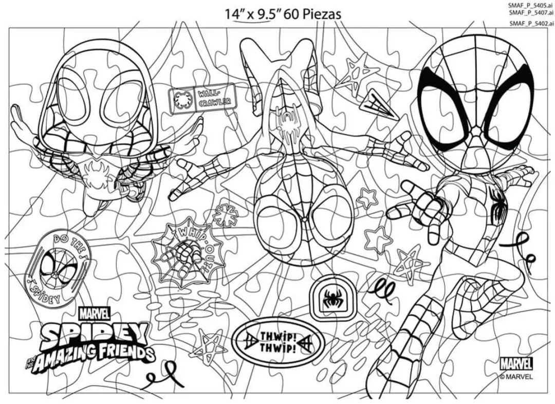 LUNA TOYS Spider-Man Puzzel 60 Stuks - Multi