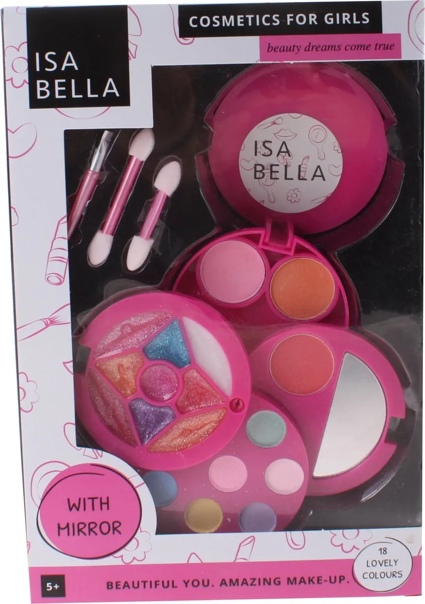 Johntoy Make-upset Isabella Meisjes 4-delig - Multicolor