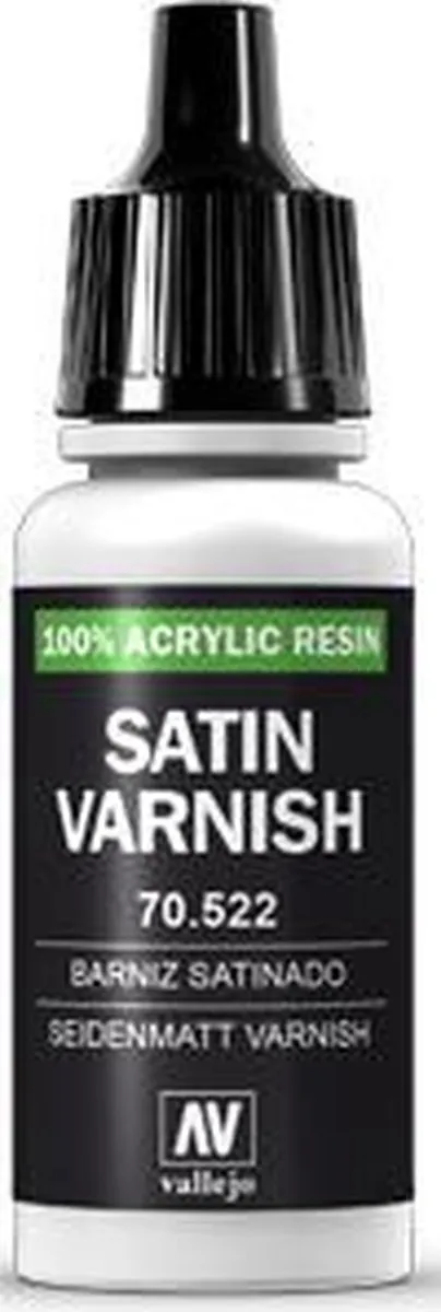 Vallejo Hobbyverf Acrylverf 70522 Varnish Satin - 17ml