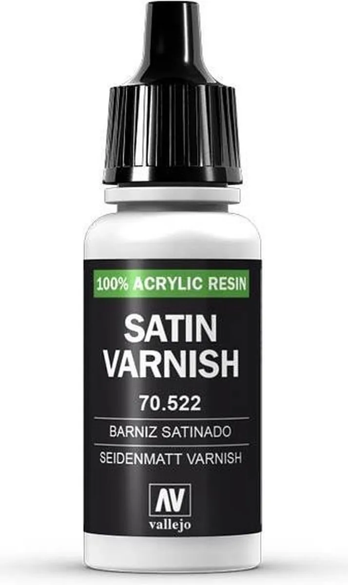 Vallejo Hobbyverf Acrylverf 70522 Varnish Satin - 17ml