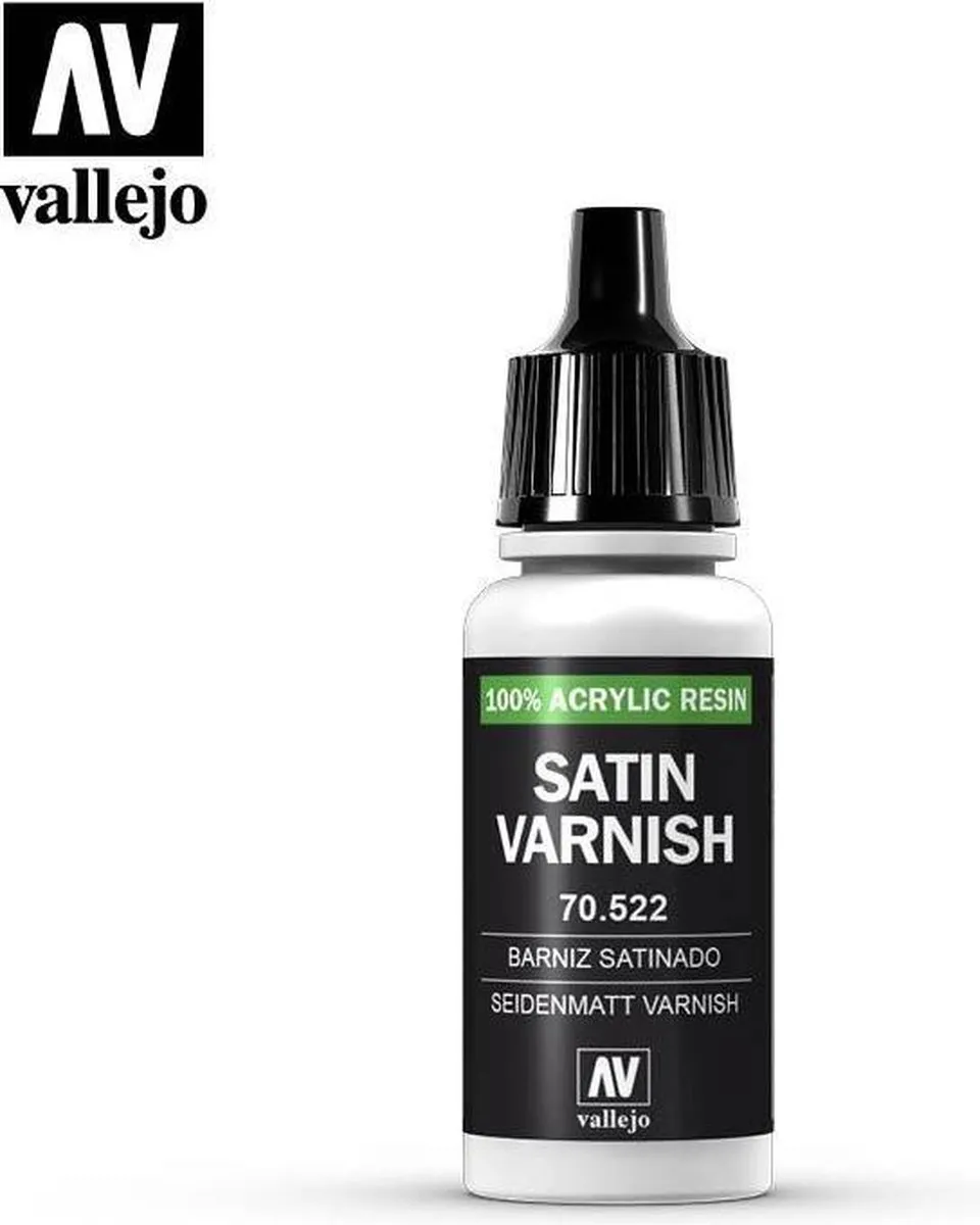 Vallejo Hobbyverf Acrylverf 70522 Varnish Satin - 17ml