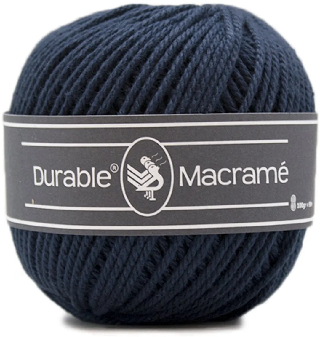 Durable Macramé 321 Navy Katoen Garen