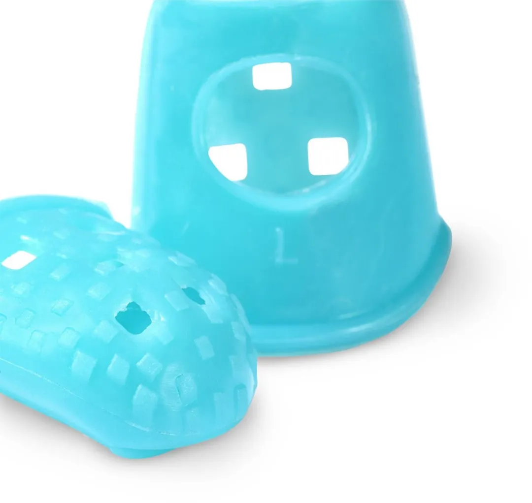 Prym Siliconen Naaldgrijpers M-L - Turkoois - 2 Stuks