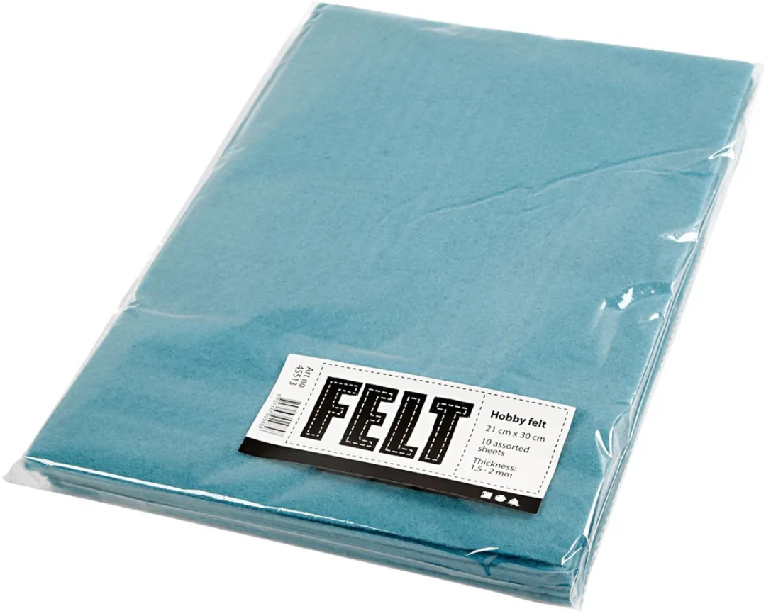 Creativ Company Hobbyvilt A4 Turquoise - 10 Stuks