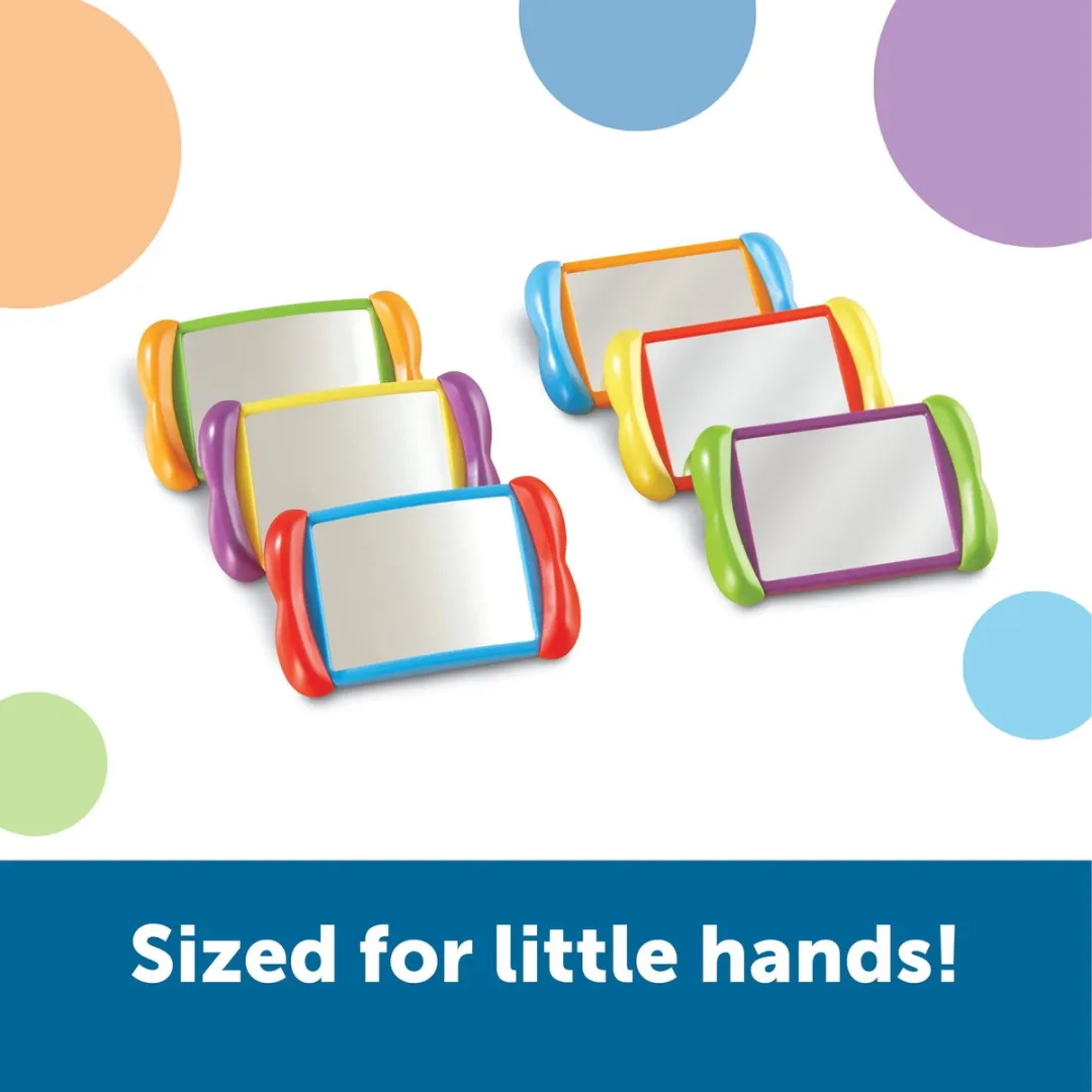 Learning Resources Dubbelzijdige Spiegel Set LER 3371 - 6 Stuks - Multicolor