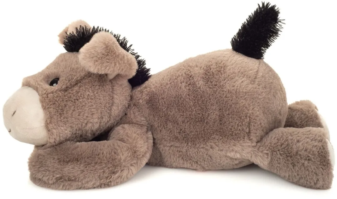 Hermann Teddy Ezel Eddy Knuffel 38cm - Zwart/Grijs