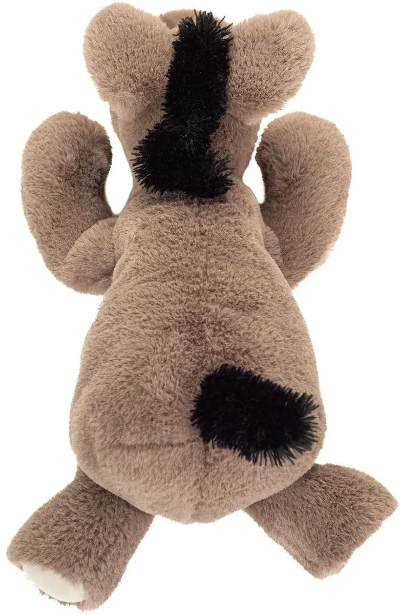 Hermann Teddy Ezel Eddy Knuffel 38cm - Zwart/Grijs