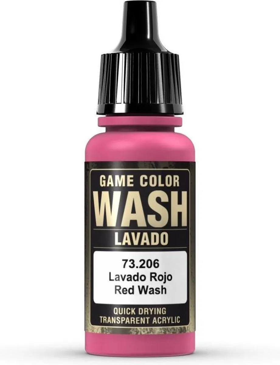 Vallejo Game Color Wash Rood 18ml