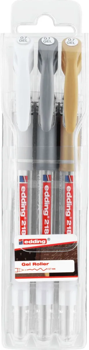 edding 2185 Gelroller Set - 3 Stuks - Multi