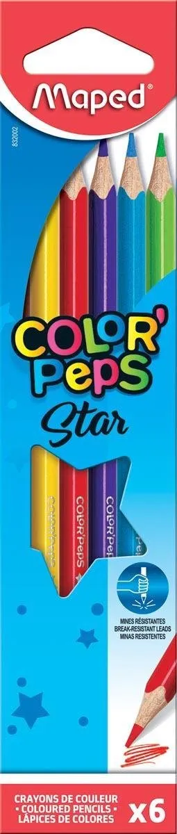 Maped Color'Peps Kleurpotlood - 6 Stuks
