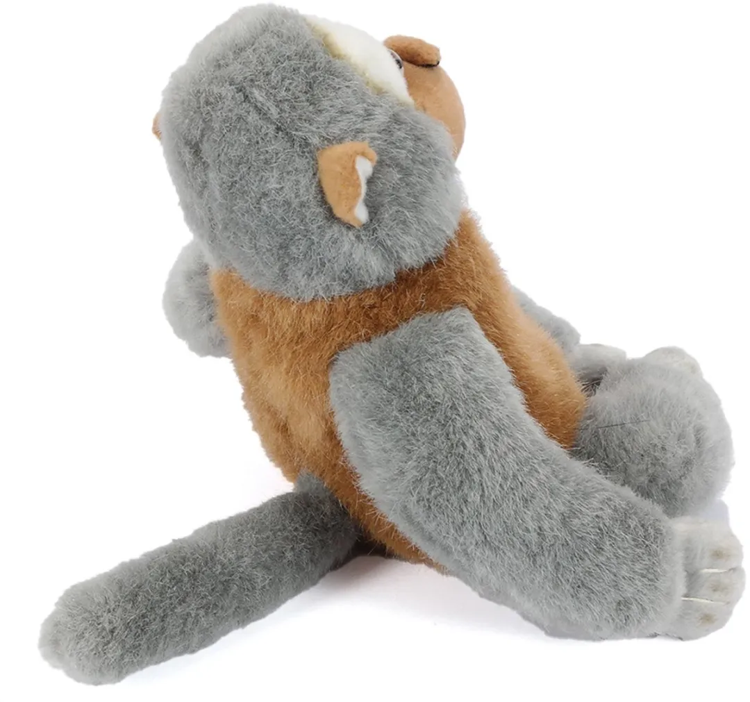 PIA Soft Toys Pluche Knuffelaap Bruin/Grijs - 20 cm