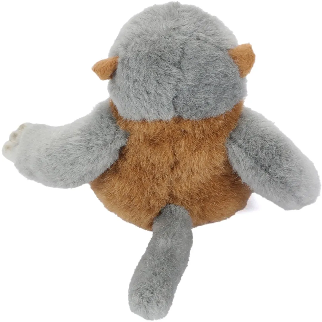 PIA Soft Toys Pluche Knuffelaap Bruin/Grijs - 20 cm