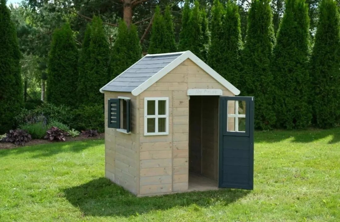 Wendi Toys Speelhuisje Zomervilla 120x120cm - Grijs