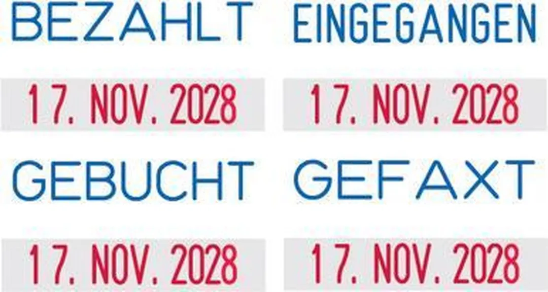 Trodat Printy 6/4850 Stempelkussen - 2 Stuks Blauw & Rood