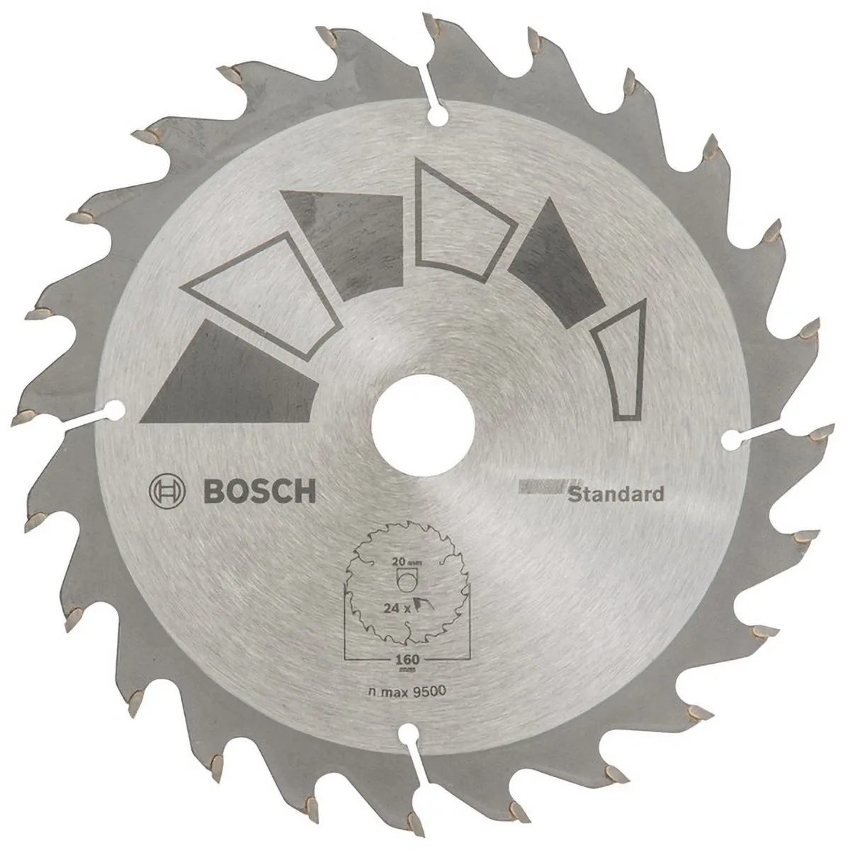 Bosch Cirkelzaagblad Basic 160mm T24