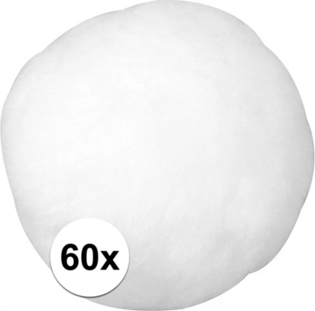 Rayher Pompons D38mm - 60 Stuks Wit