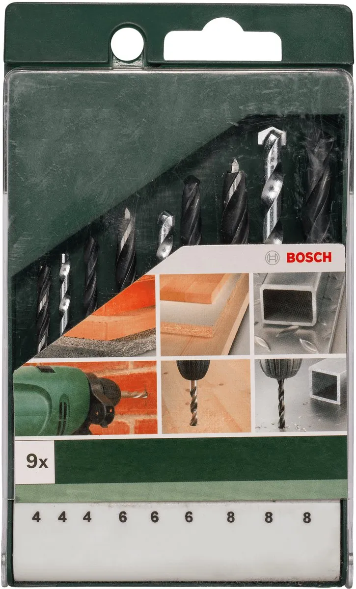 Bosch 9-delige Boorset HSS-R - 9 Stuks