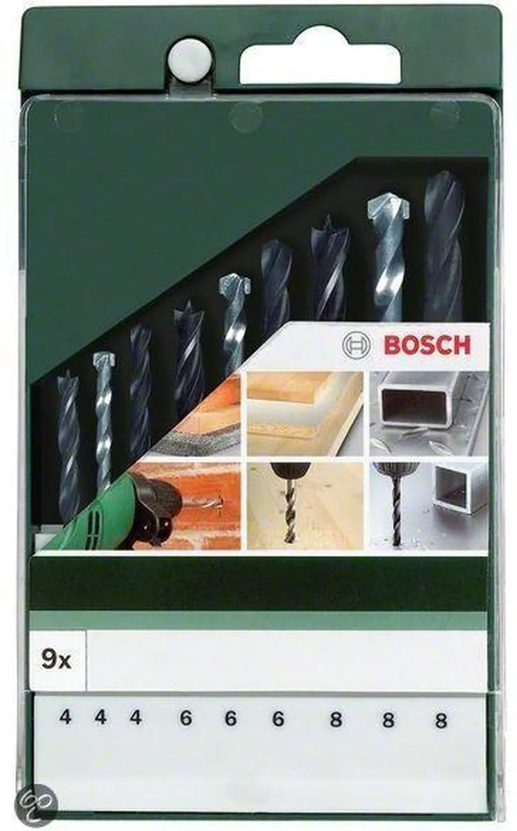 Bosch 9-delige Boorset HSS-R - 9 Stuks
