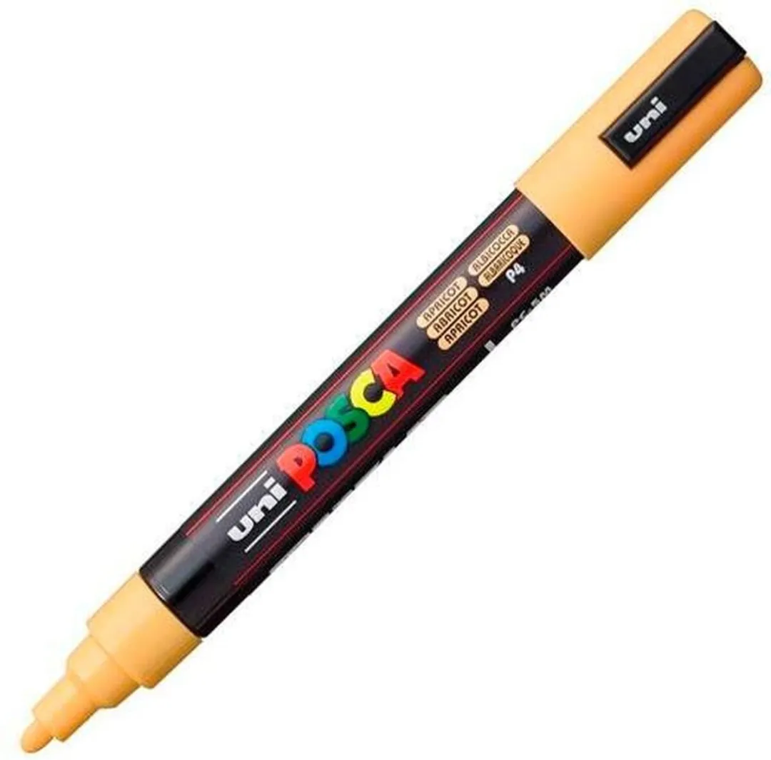 Posca PC-5M Markeerstift - Abrikoos - 6 Stuks