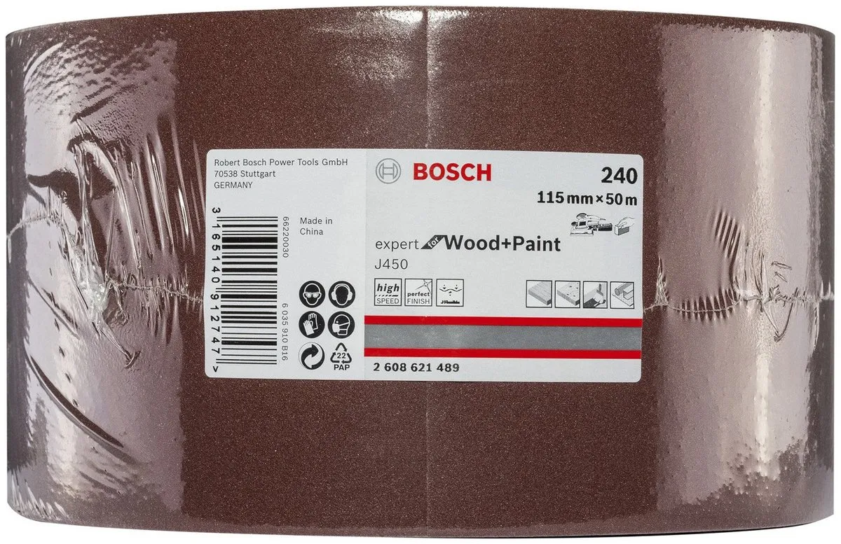 Bosch J450 Expert Schuurrol 115mm x 50m