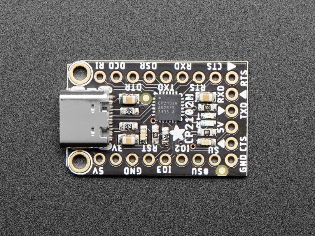Adafruit CP2102N Friend USB naar Seriële Converter - Meerkleurig