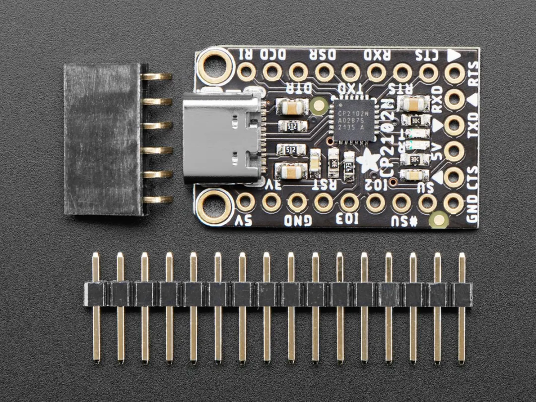 Adafruit CP2102N Friend USB naar Seriële Converter - Meerkleurig