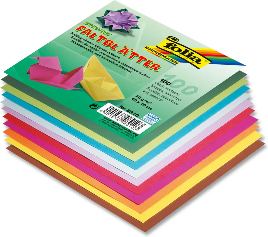 Folia Vouwbladen 10x10cm 70gr 100 Vel