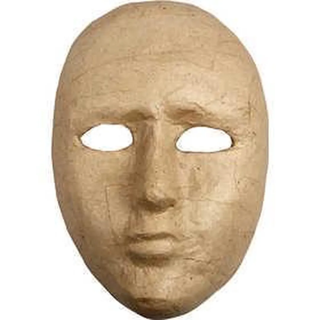 Creativ Company Creotime Gezichtsbedekkend Masker 23x16cm - Bruin