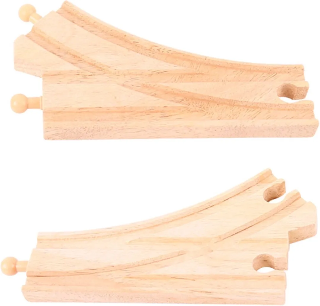 BIGJIGS Curved Points Houten Treinbaan