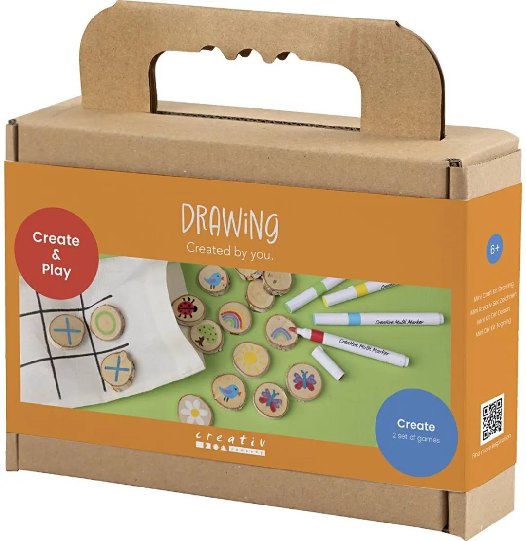 Creativ Company Mini Hobbyset Drie op een Rij - Multicolor