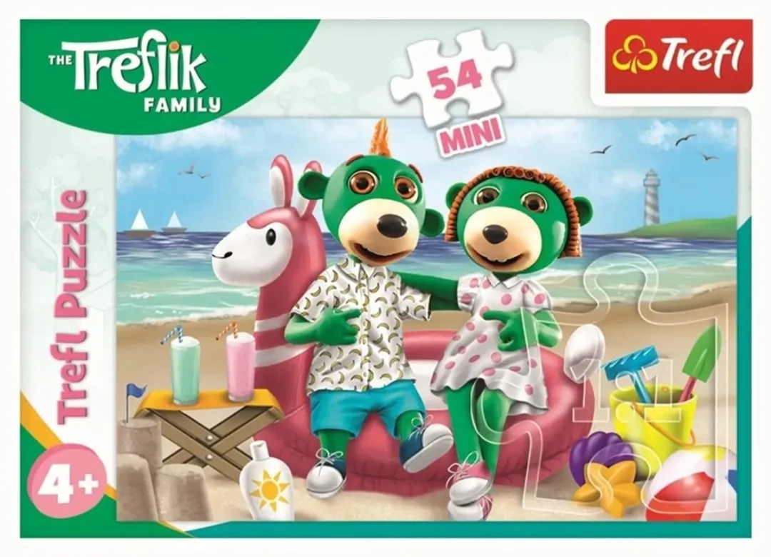 Trefliki Minipuzzel 54 Stuks - Vrolijke Wereld