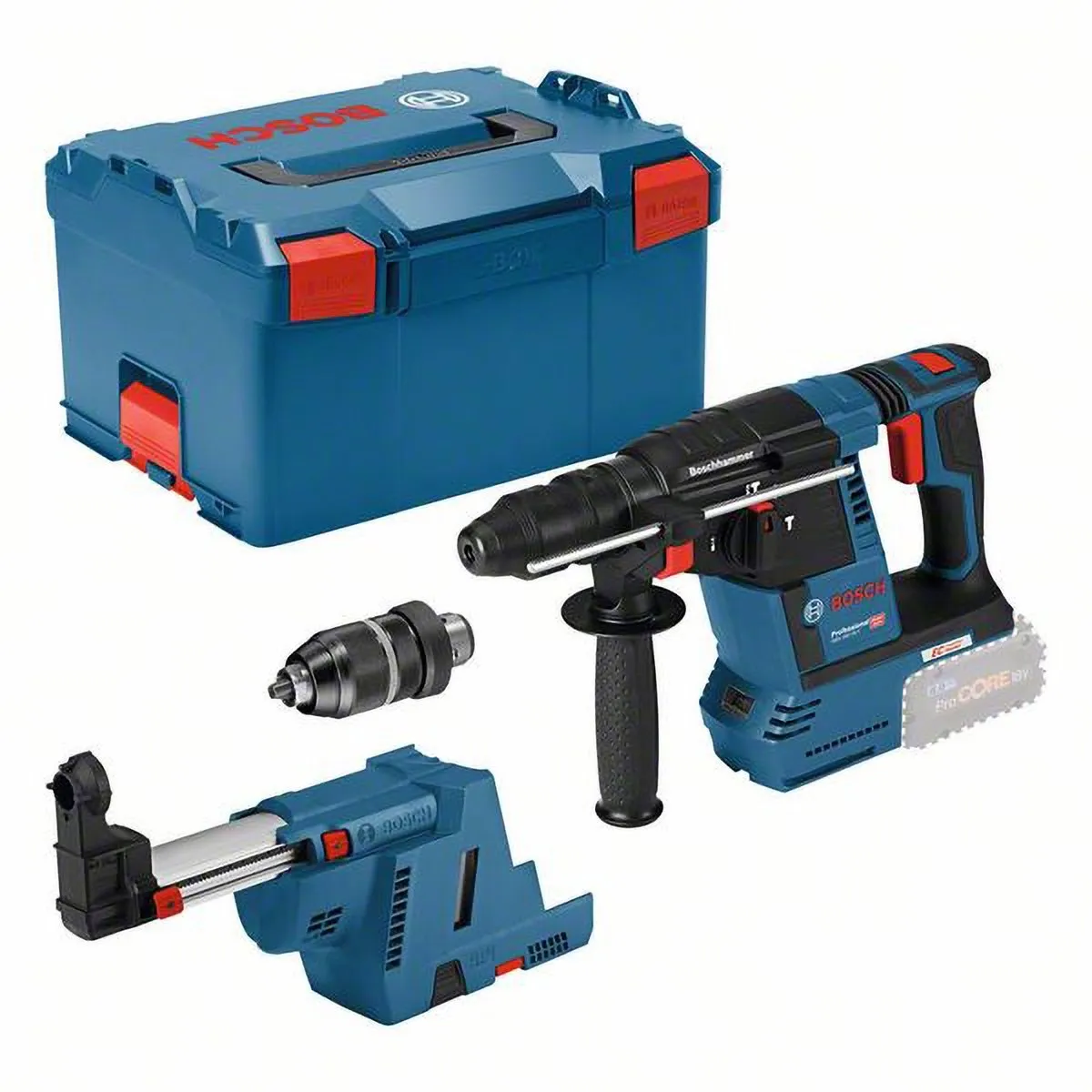 Bosch GBH 18V-26 F + GDE Accuboormachine - SDS-plus - Hout/Beton