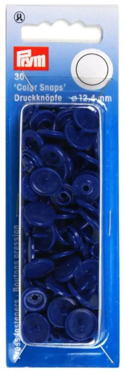 Prym Drukknoop ColorSnaps 12,4mm - Blauw - 30 Stuks