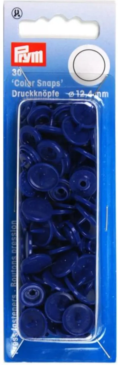 Prym Drukknoop ColorSnaps 12,4mm - Blauw - 30 Stuks
