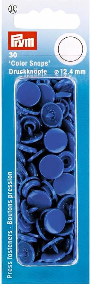 Prym Drukknoop ColorSnaps 12,4mm - Blauw - 30 Stuks - afbeelding 6 van 6