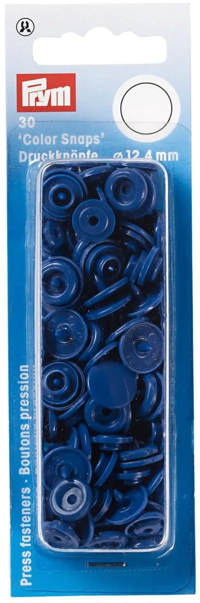 Prym Drukknoop ColorSnaps 12,4mm - Blauw - 30 Stuks