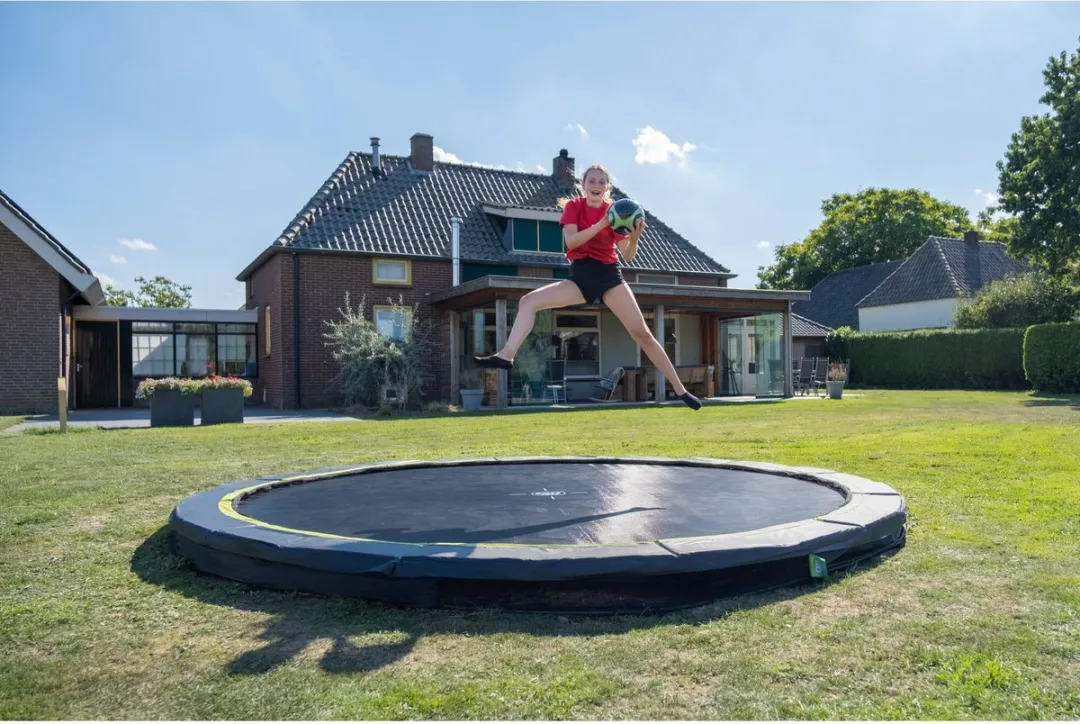 EXIT Silhouette Inground Trampoline 366cm - Roze