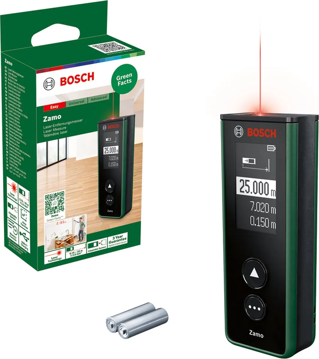 Bosch Zamo Laserafstandmeter 06036729Z0 - Rood laser