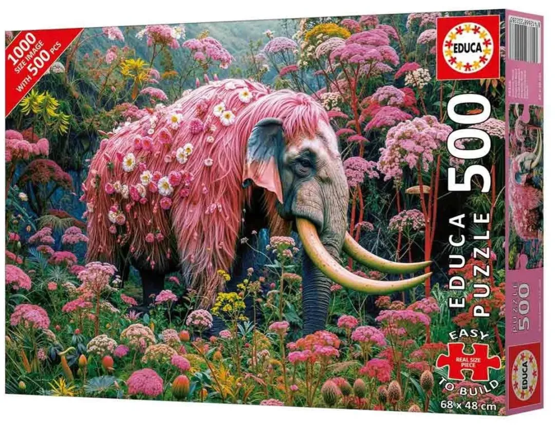 Educa Olifant Bloemen Puzzel 500 Stuks - Multicolor