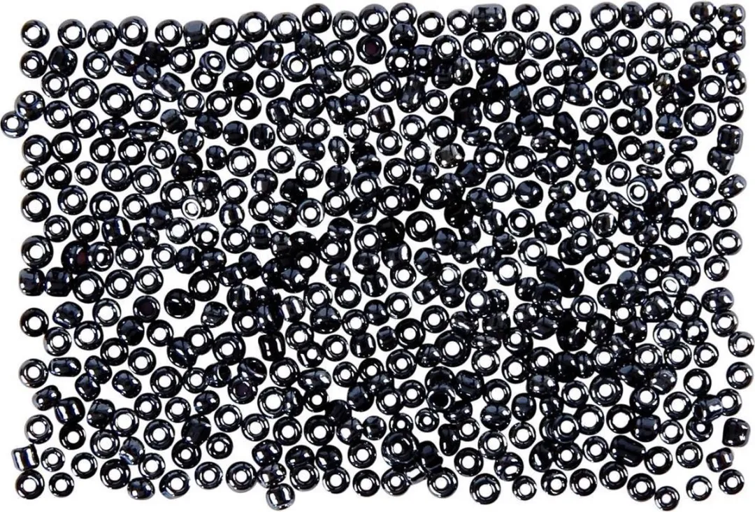 Creativ Company Rocailles 15/0 Donkergrijs - 500 Stuks