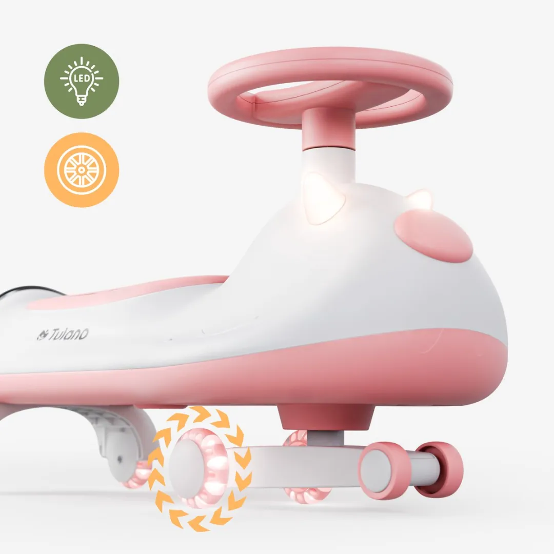 Tulano Wiggle Car Focus 45 Loopauto - Roze - 3x AA