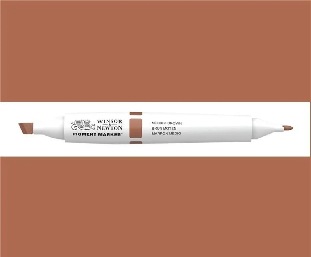 Winsor & Newton Pigment Marker Medium Brown 0202/165