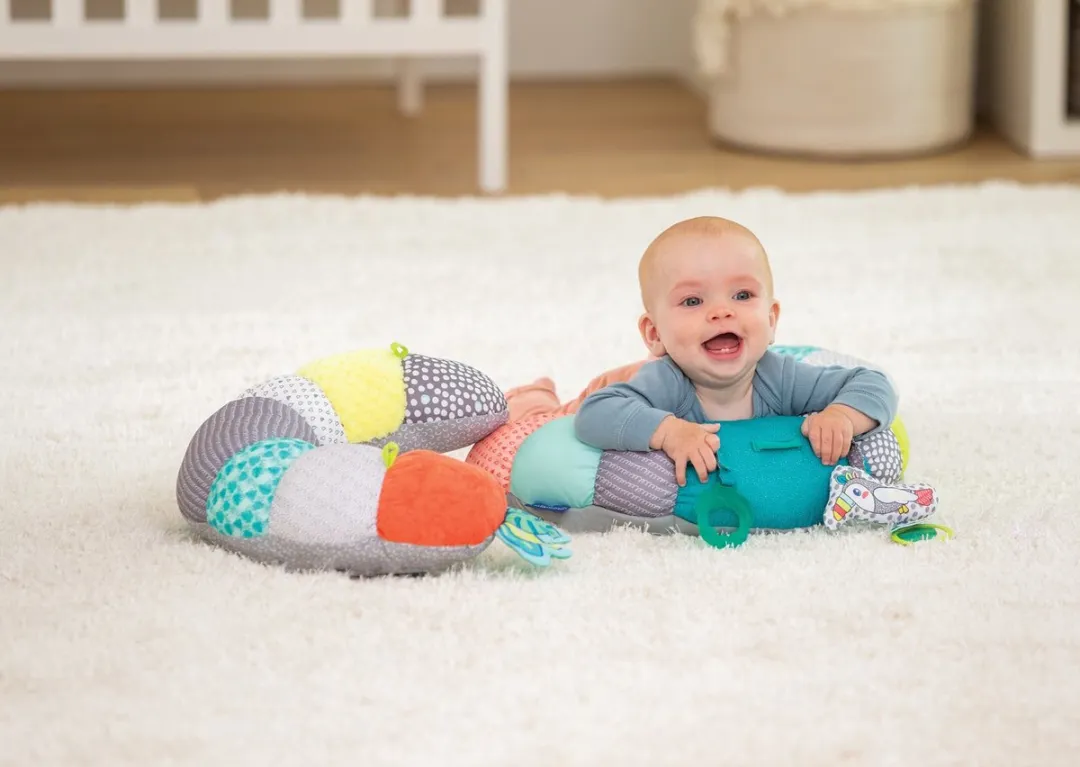 Infantino Tummy Time & Seated Support Steunkussen BK-313006 - Grijs/Multicolor