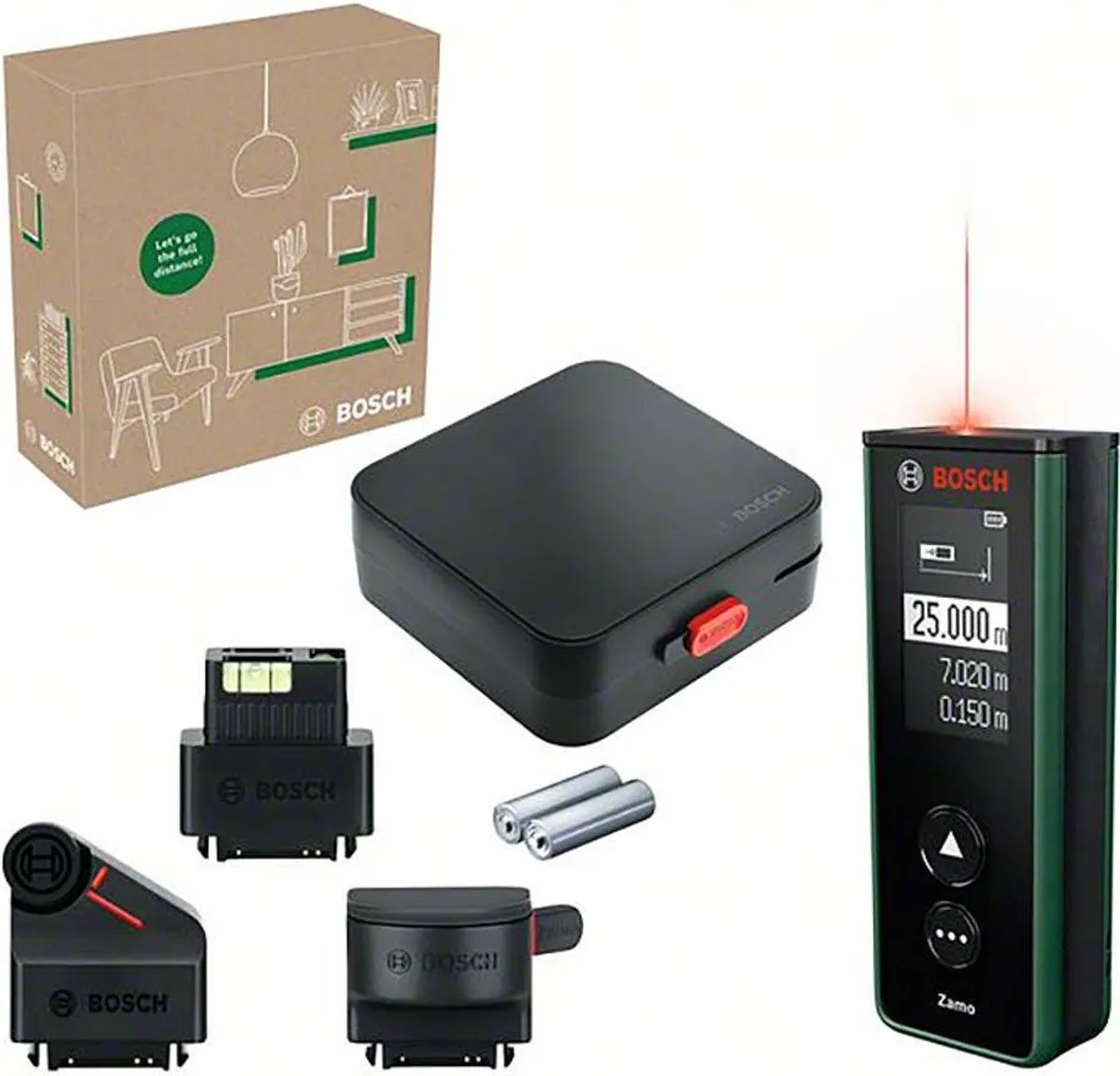 Bosch Zamo 0603672901 Laserafstandmeter - Set met adapters