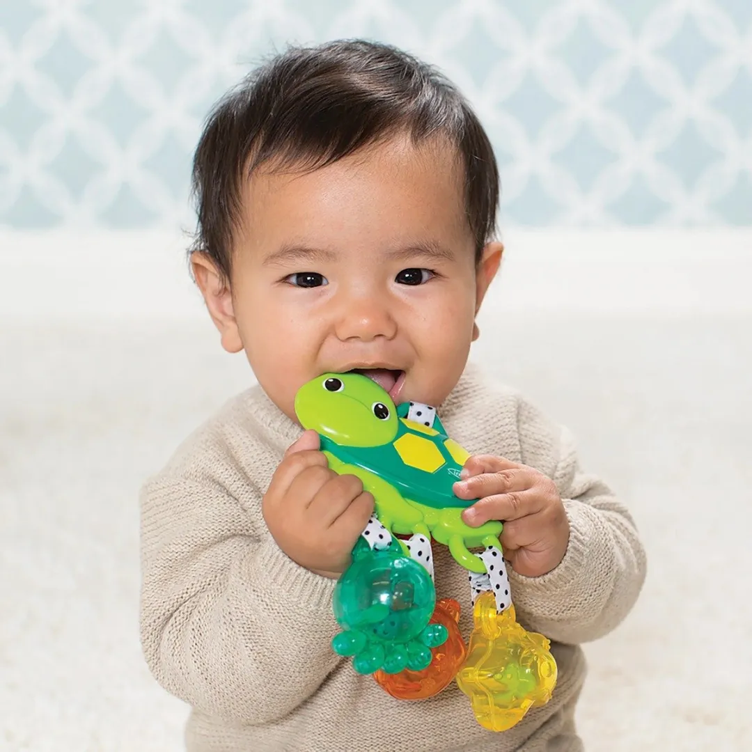Infantino Jingle Sea Charms Turtle Rammelaar - Multicolor