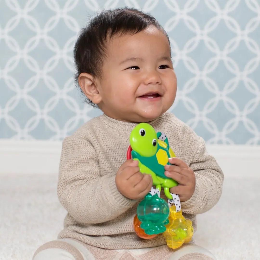 Infantino Jingle Sea Charms Turtle Rammelaar - Multicolor