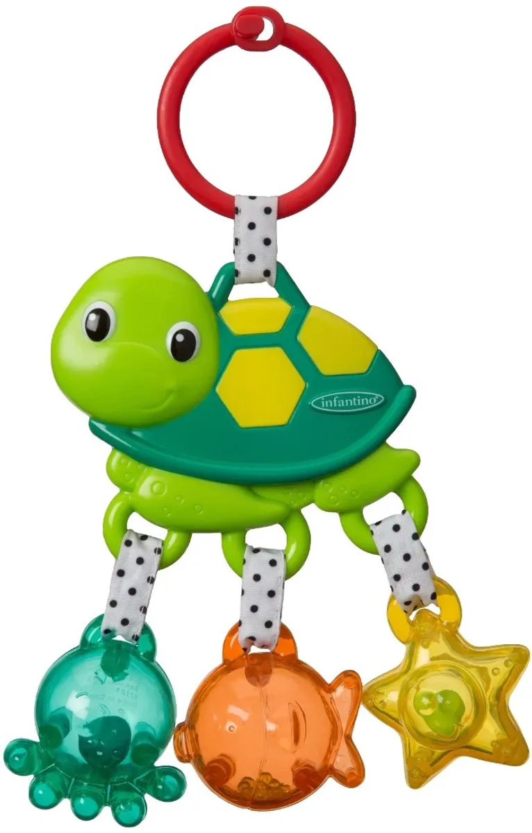 Infantino Jingle Sea Charms Turtle Rammelaar