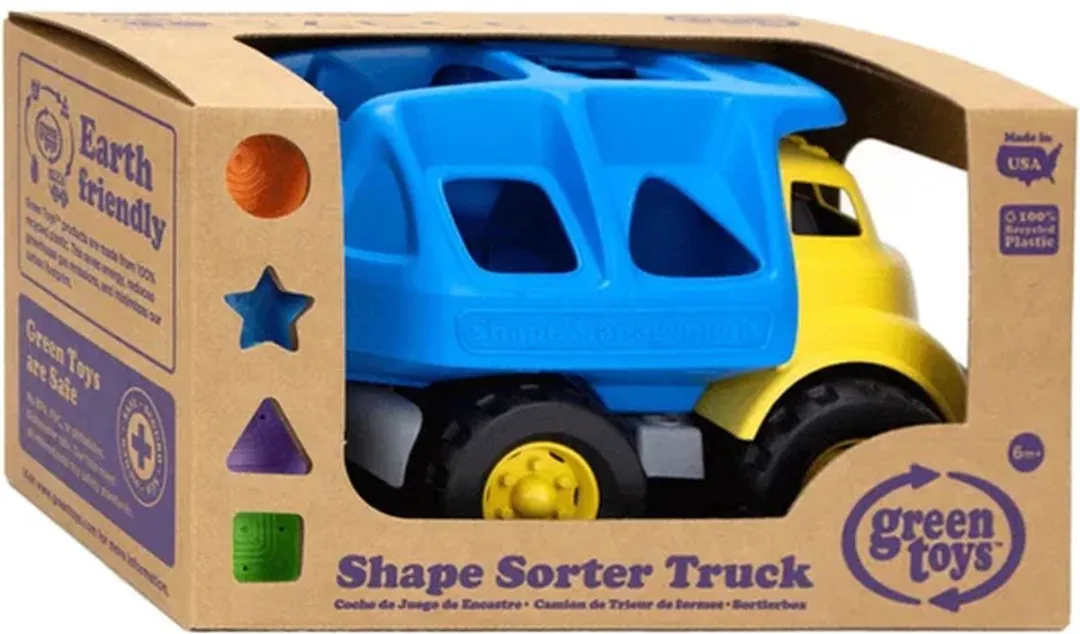 Green Toys Vrachtwagen met Vormen GTSPTK1398 - Blauw