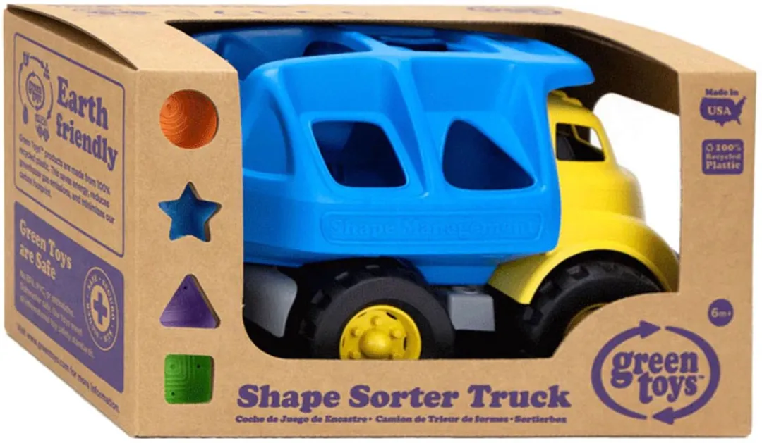 Green Toys Vrachtwagen met Vormen GTSPTK1398 - Blauw