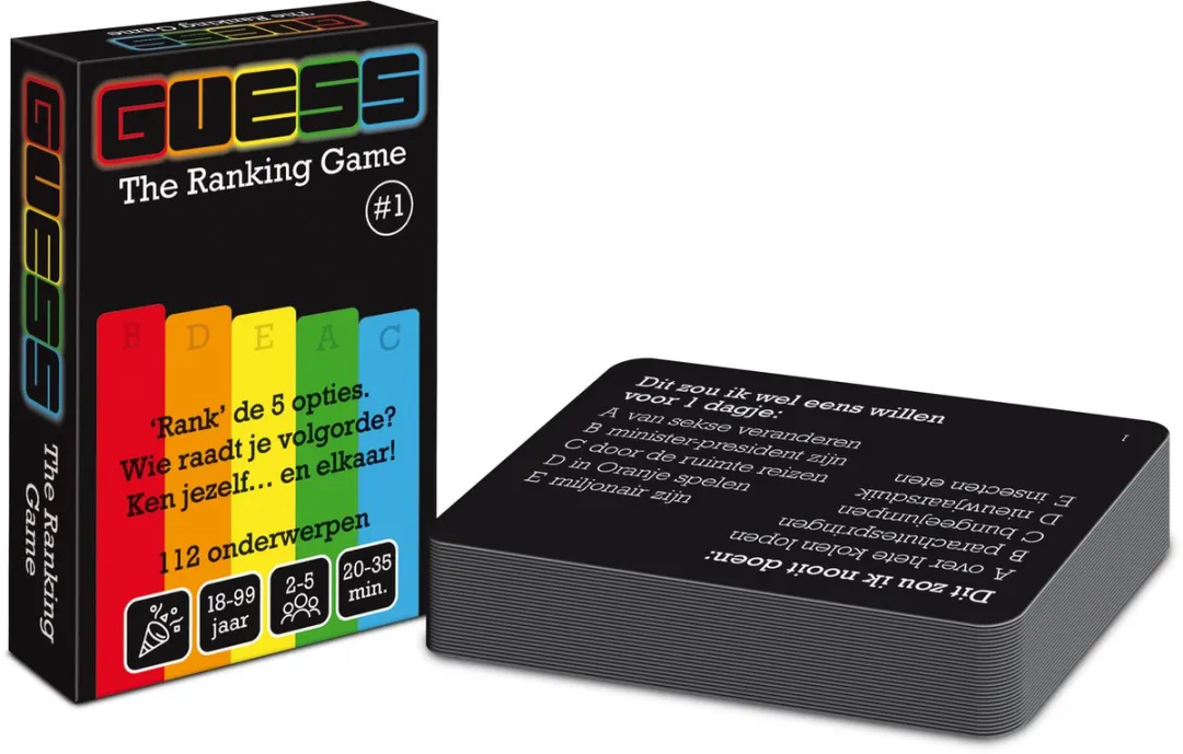Guess The Ranking Game Kaartspel